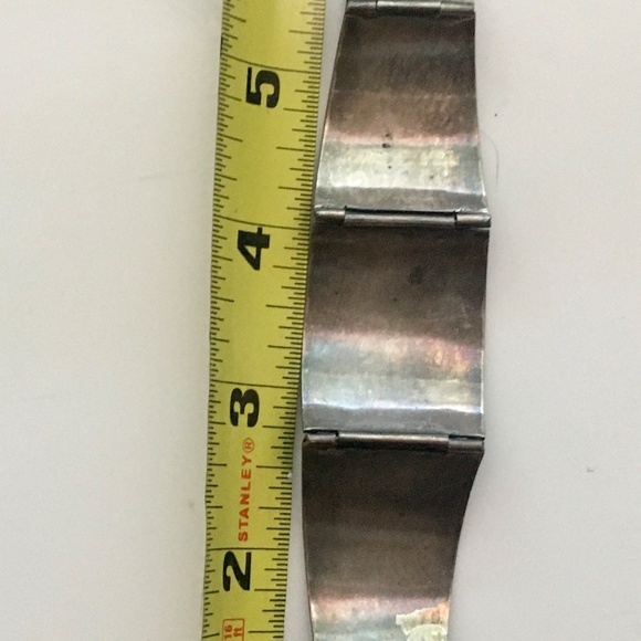 Peru SILVER and Copper Bracelet with Aztec Figures - Picture 2 of 3